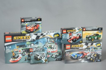 Lego, Speed Champions, Ferrari 488, Ford Mustang mfl. (2017-2018-2020) (6)