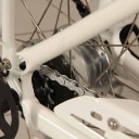 ECO2. Hvid unisex cykel. Model 'Retro'