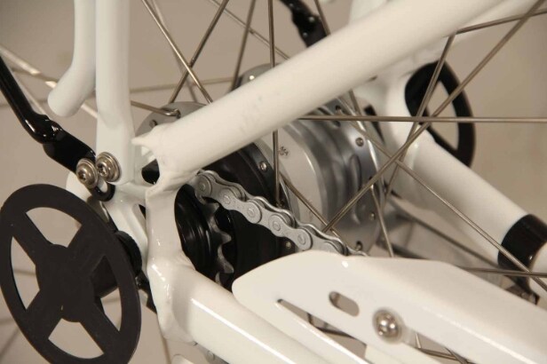 ECO2. Hvid unisex cykel. Model 'Retro'