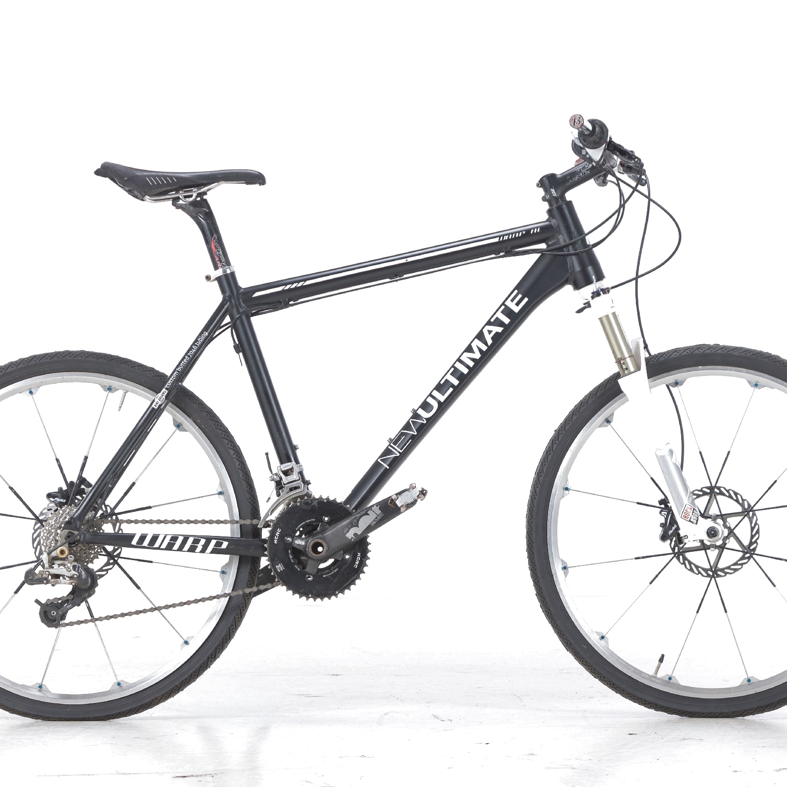 New Ultimate Warp AL 7046 Mountainbike - Sort/Hvid | Lauritz.com
