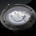 Porsche Design. Men's chronograph model Flat Six in steel with gray dial - box + certificate. 2009