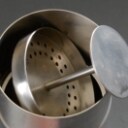 Stelton. Arne Jacobsen Cylinda Line. Isspand, istang, shaker, lille askebæger (4)
