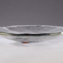 Alfredo Barbini (1913-2007). Circular dish from the 80s made of Murano glass. Ø 34 cm. Made by Barbini, Murano, Venice with label from here.