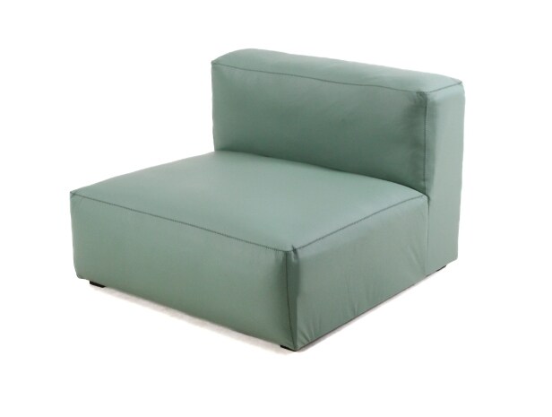 HAY. Sofa module, model Mags, green leather