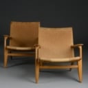 Hans J. Wegner. Par stole model CH25 af egetræ (2) 