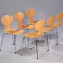 Arne Jacobsen. A set of six chairs, 'The Ant', model 3101 (6)