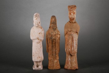 Tre kinesiske terrakotta figurer(3)