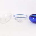 Samling moderne kunstglas og skåle fra Sverige, Italien og Danmark. (6)
