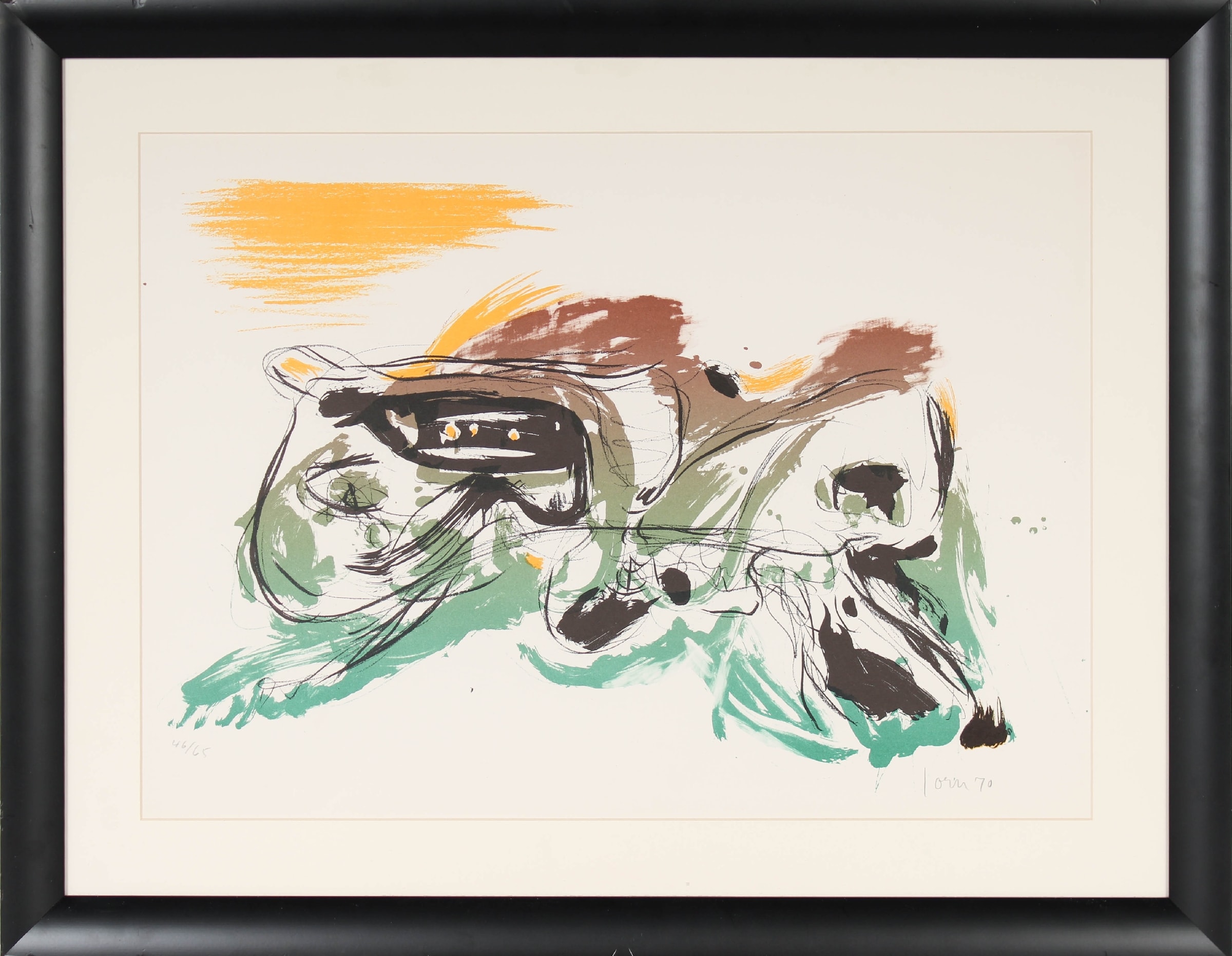 Asger Jorn. Cuba lithograph