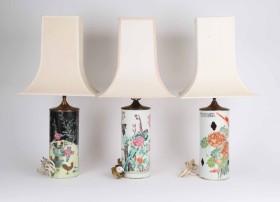 Three Chinese table lamps (3)