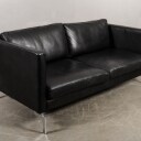 Skinnsoffa, 2-sits, 'Classic', Ilva