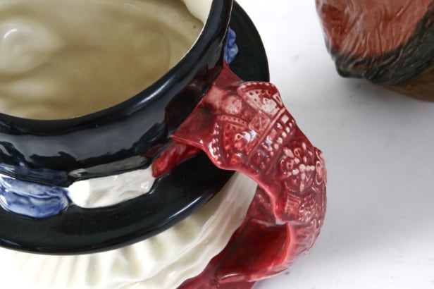 Royal Doulton mm.: Samling Toby Jugs af fajance (5)