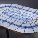 Bjørn Wiinblad. Ovalt bord med kakler, 1970