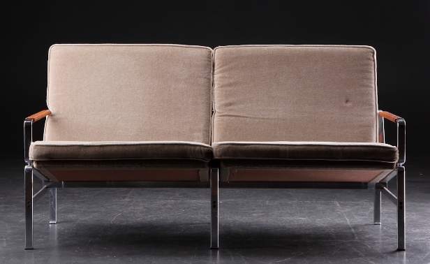 Preben Fabricius & Jørgen Kastholm, To-personers sofa, model FK 6720/2