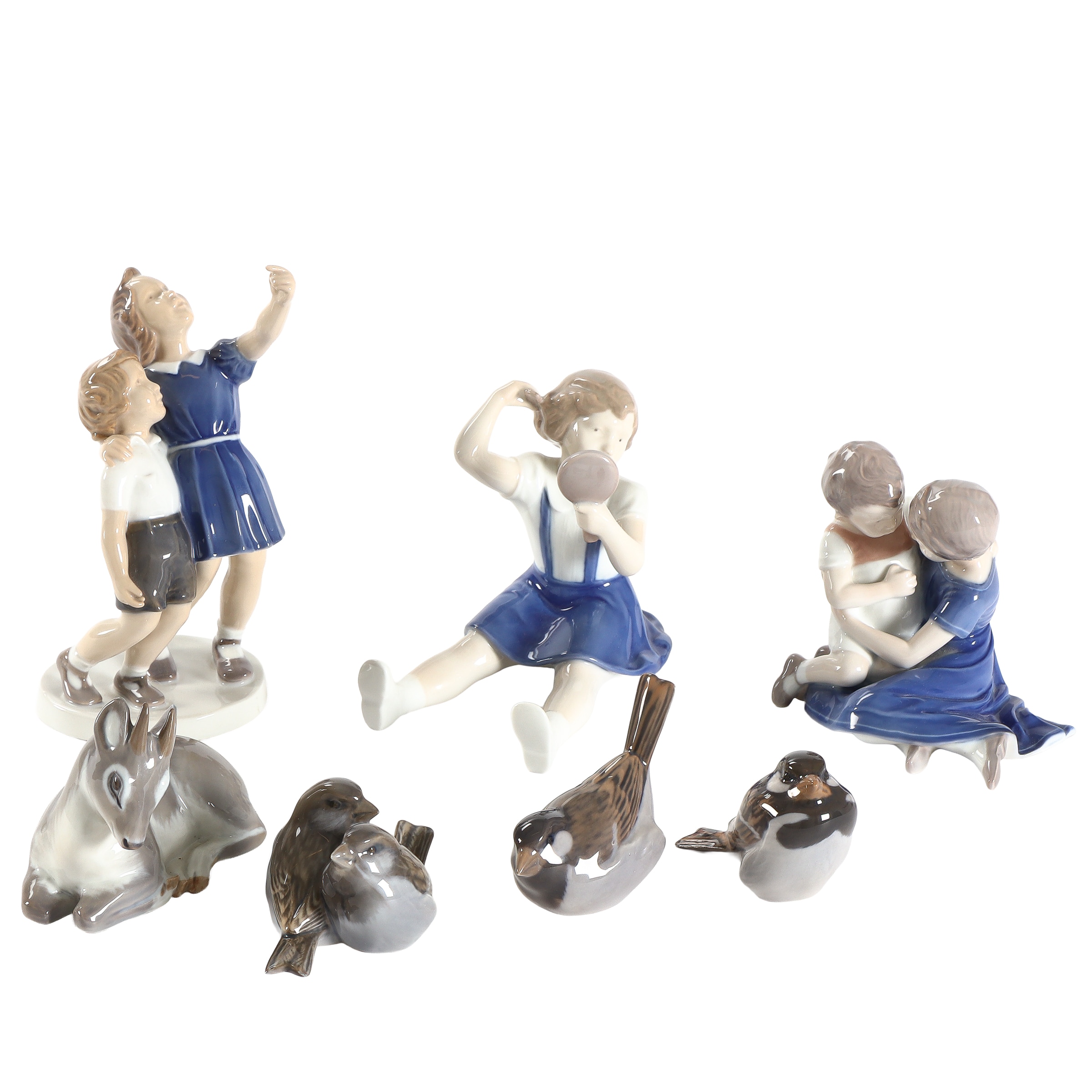 Bing & Grondahl etc. Collection of figurines. (7)