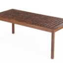 Indskudsborde, spisebord samt sofabord af teak, 1950'erne (3)