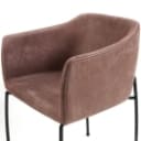 Bent Hansen. Four dining chairs / armchairs model Since, suede (4)