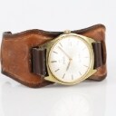 Automatic Omega Genève men's watch in gold-plated steel