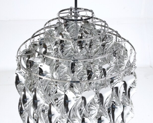 Verner Panton for Verpan. Spiral pendel, model SP01, sølv