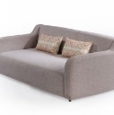 300. Audo. Sofa, grå uld, med to pyntepuder