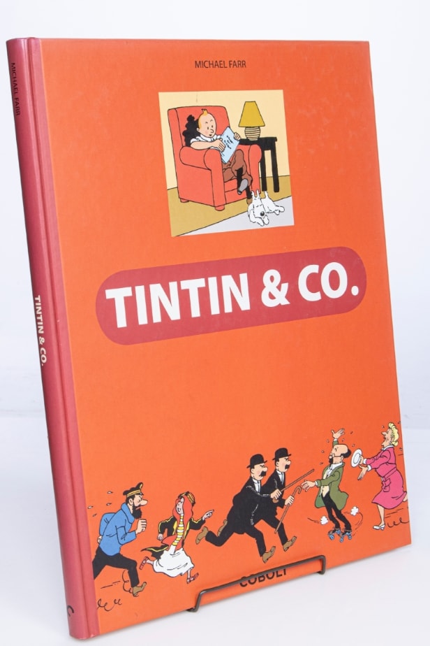 Samling Tintin bøger mm. (9)