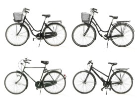 7611, 7612, 7613, 7614 - Samling cykler (4)