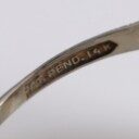 Vintage vende-ring i 14 kt. guld med ametyst / camé og små diamanter