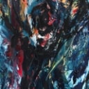Per Eli. Abstract composition 120x50 cm.