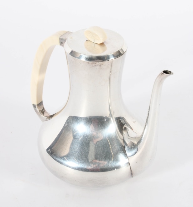 A. F. Rasmussen. Coffee service made of sterling silver (3)
