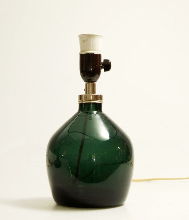 Holmegaard og Hadeland, to bordlamper i glass, 1960/70-tallet (2)