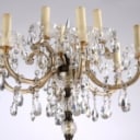 Six-arm Czech Maria Theresa floor lamp from the 60s