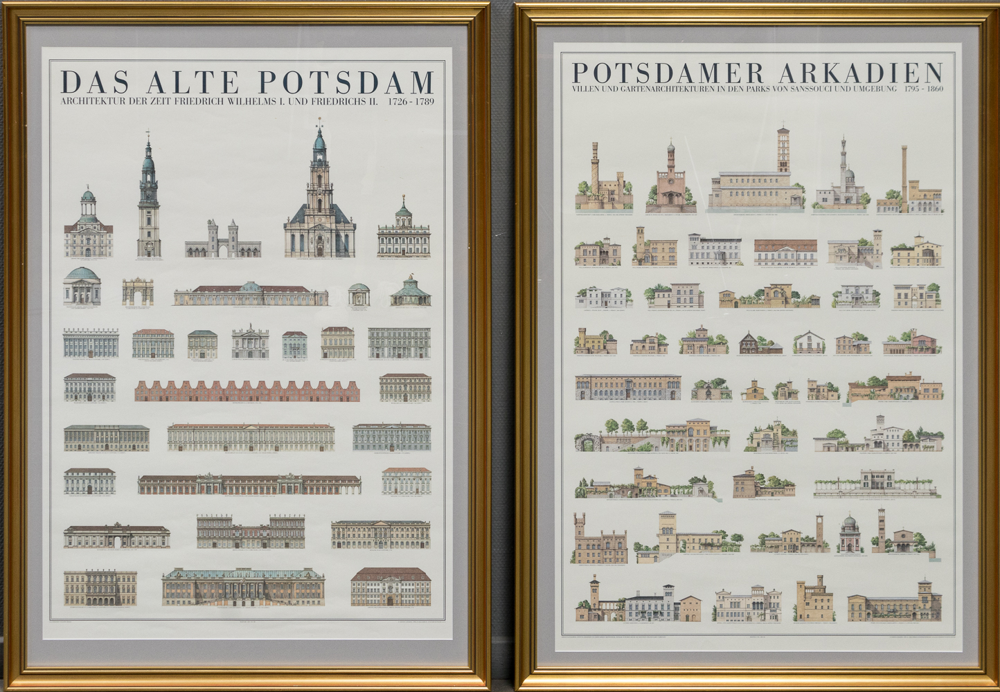 Edition Lidiarte Berlin, to indrammede arkitektur plakater fra (2) - Auktionsoverblik
