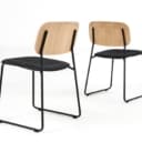 Iskos-Berlin for HAY. Six dining chairs / stacking chairs, model Soft Edge (6)