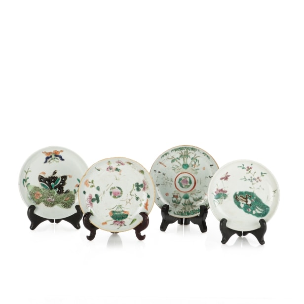 Four Chinese porcelain plates, 19th/20th century (4)