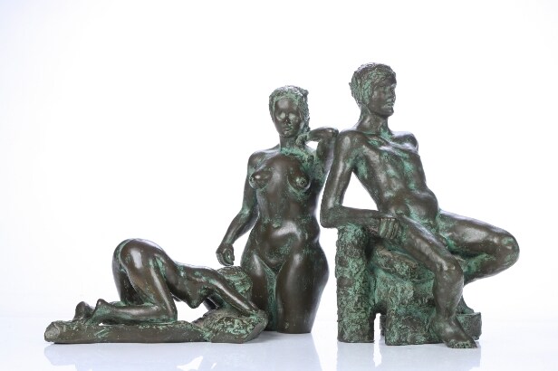 Tre bronzefigurer (3)
