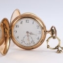 Schweizisk dobbeltkapslet herrelommeur af 14 kt. guld, o. 1910