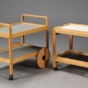 Dansk møbelproducent. Bakkebord samt serveringsvogne / rullevogn (2)