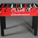 Multi-spillebord med stel i hård plast, 9 spil bla.bordfodbold bordtennis, bordhockey..,