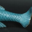 Bronzeskulptur, japansk koi karpe