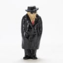 Papier-mâché figure in the shape of a man with a cigarette, last quarter of the 20th century