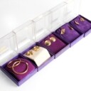 5 pairs of Siersbøl earrings made of 8 kt. gold. (5)