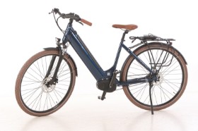 Mustang Trekking Center Electric Ladies - electric bike with 7 gears - Deep Blue Shine.