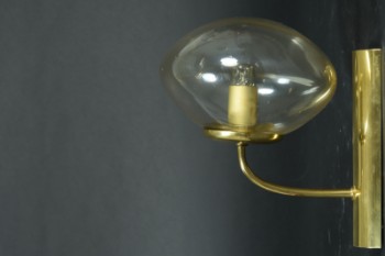 Væglampe, messing, 1900-tallets 2. halvdel