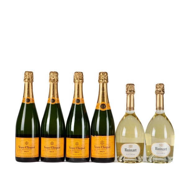 6 fl. Champagne Veuve Clicquot and Ruinart (6)
