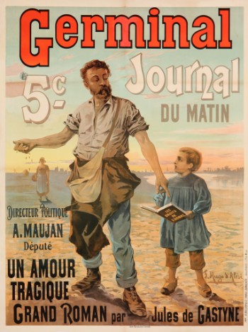 F. Hugo dAlesi. Fransk plakat, Germinal Journal, ca. 1900