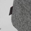 SOFA: Puff/skammel i grå med runde ben, model MIE, udstillingsmodel