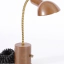 Asger Bay Christiansen. Table lamp made of patinated copper