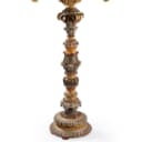 Italian floor lamp from the 60s made of hand-carved wood