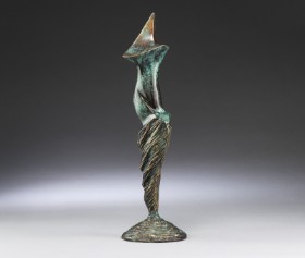 Stanislaw Wysocki. Abstract female sculpture of patinated bronze (CD)