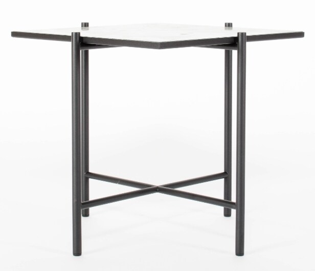 923. Handwork. side table, green marble | Lauritz.com